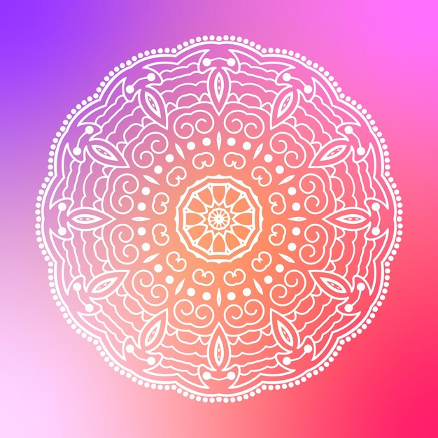 Fondo de mandala con patrón arabesco dorado estilo árabe islámico oriental