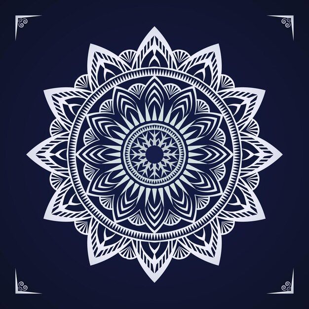 Fondo de mandala de patrón arabesco dorado de lujo con estilo árabe islámico oriental