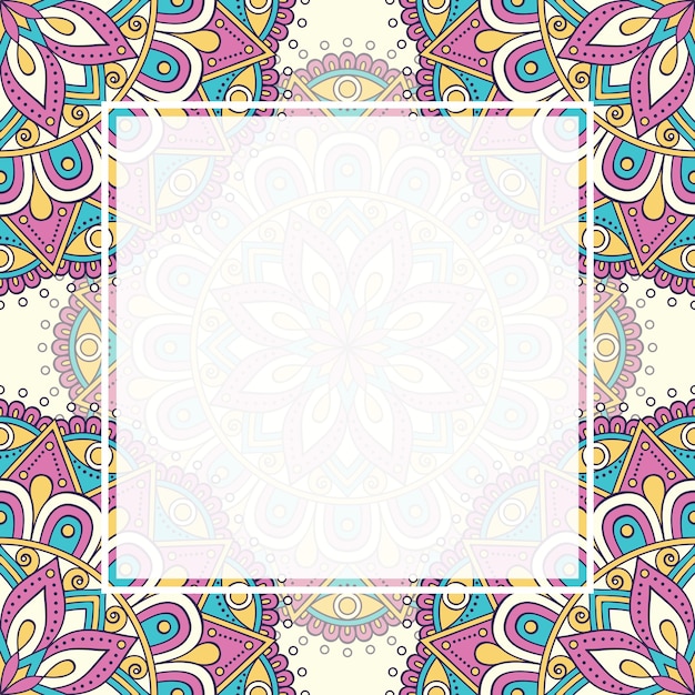 Fondo de mandala de patrones sin fisuras