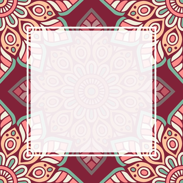 Fondo de mandala de patrones sin fisuras