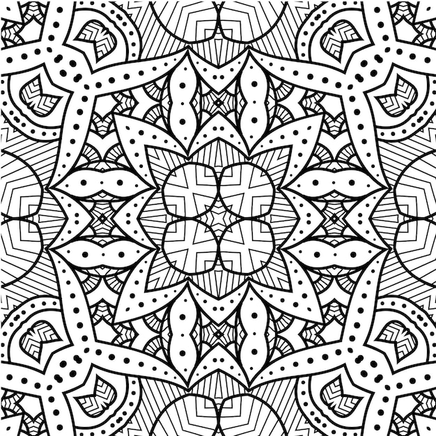 Fondo de mandala de patrones sin fisuras