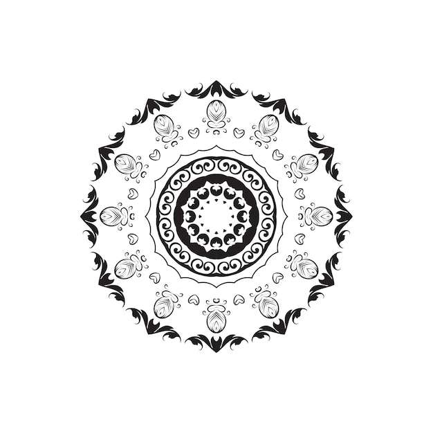 Fondo de mandala de vector moderno gratis