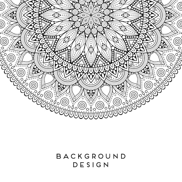 El fondo del mandala vectorial