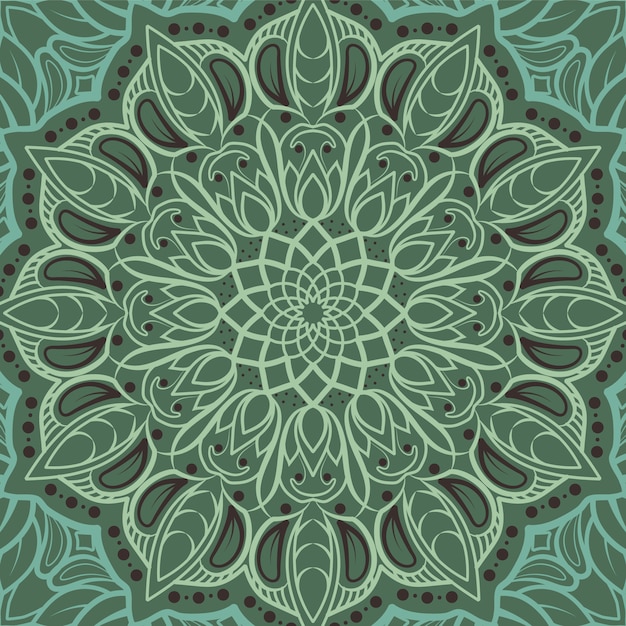 Fondo con mandala verde