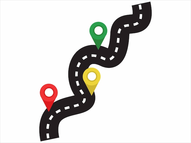 Fondo del mapa de la carretera