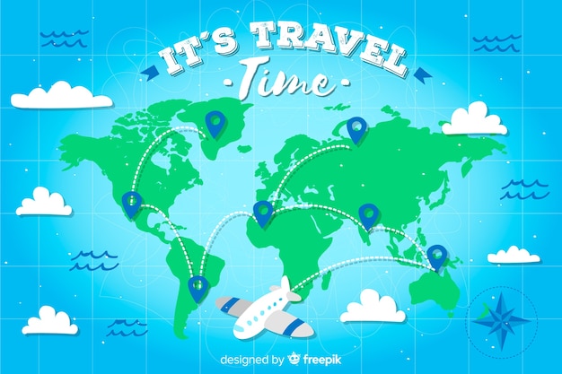 Fondo de mapa mundial