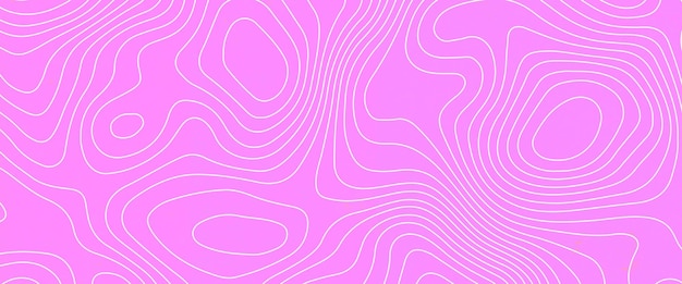 Fondo de mapa topográfico abstracto con líneas