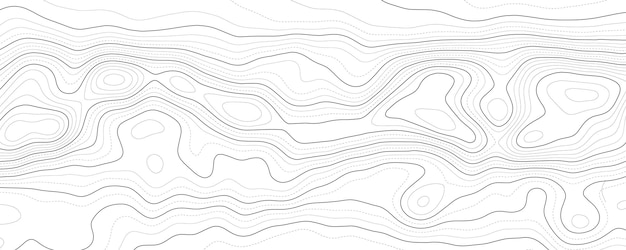 Fondo del mapa topográfico mapa de líneas geográficas con asignaciones de elevación cuadrícula geográfica de fondo de contorno