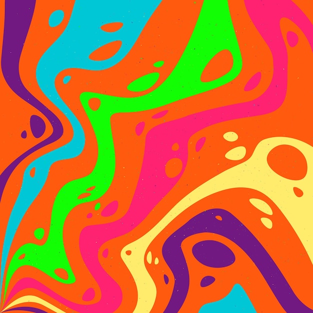 Fondo maravilloso psicodélico abstracto Ilustración vectorial