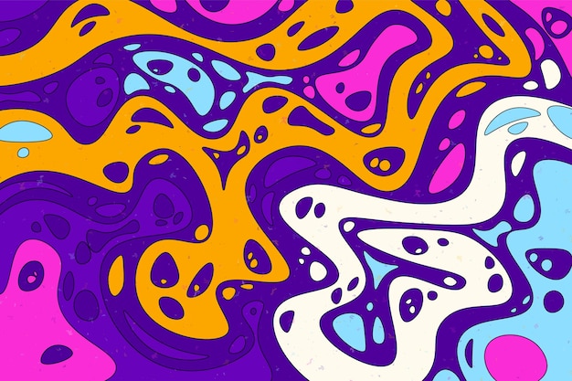 Fondo maravilloso psicodélico abstracto ilustración vectorial