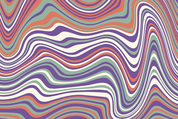 Fondo maravilloso psicodélico abstracto plano