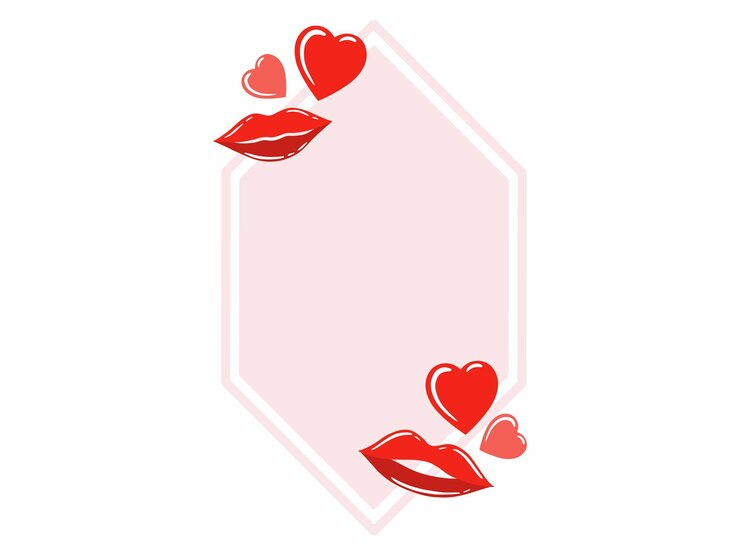 Vector fondo de marco de amor para el día de san valentín