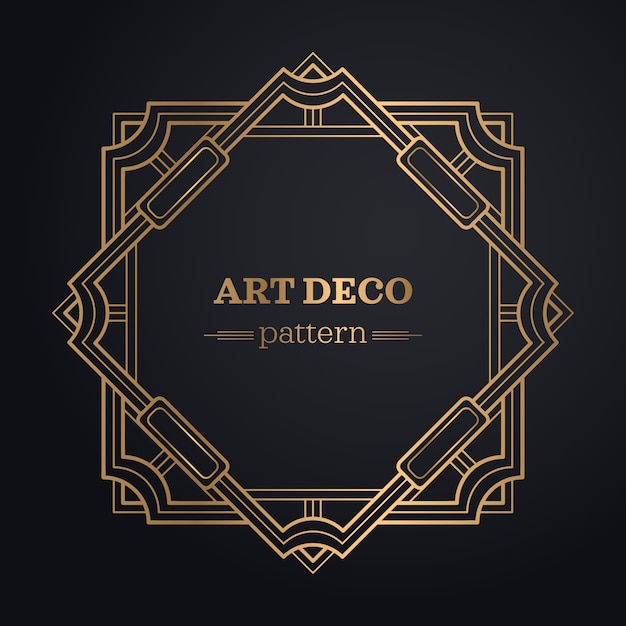 fondo del marco del art déco