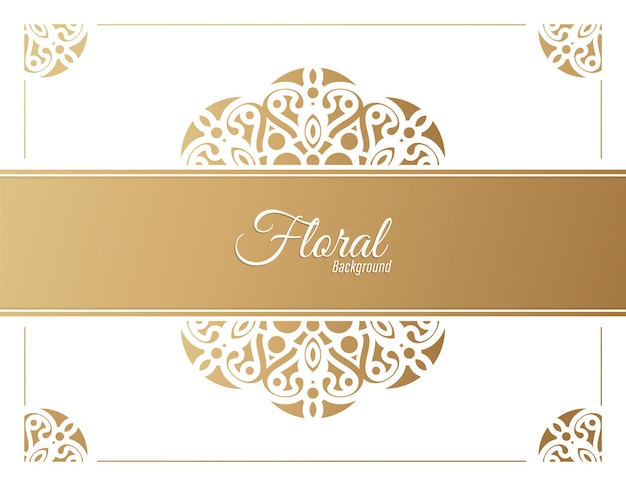 Fondo de marco floral decorativo de lujo