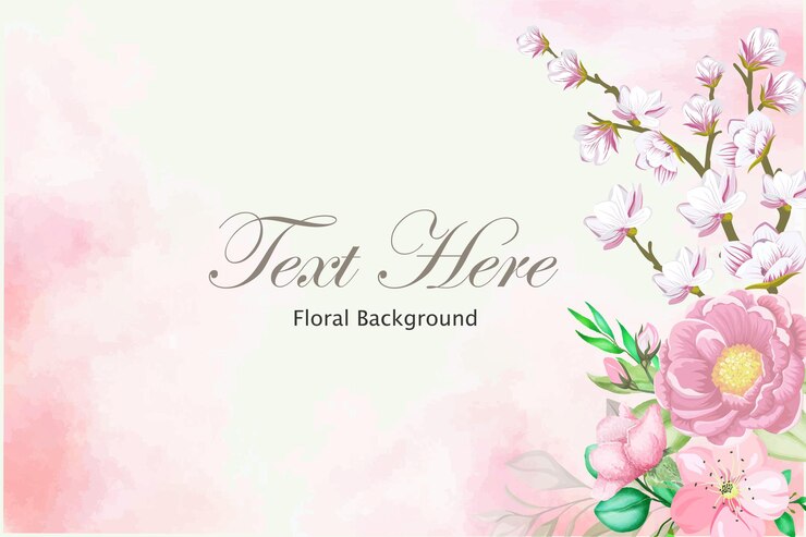 Fondo de marco floral elegante con hermoso floral
