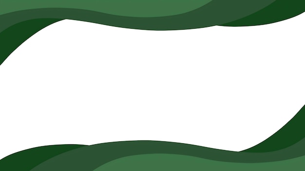 Fondo del marco de onda verde