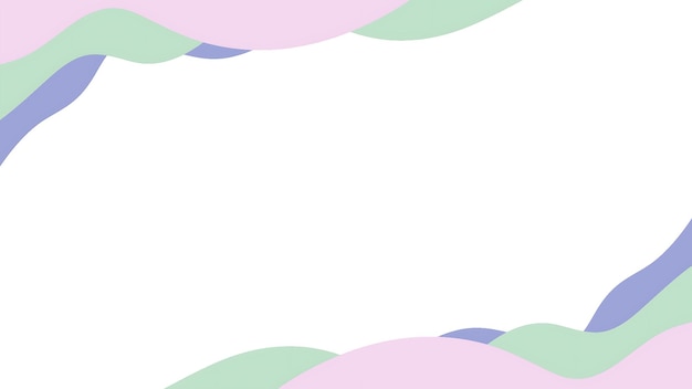 Fondo del marco de ondas pastel