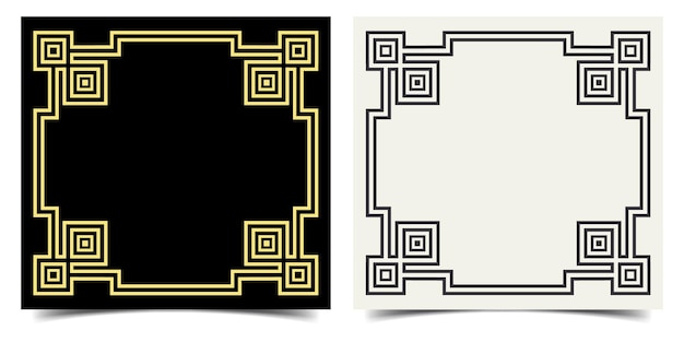 Fondo de marco ornamental dorado vintage