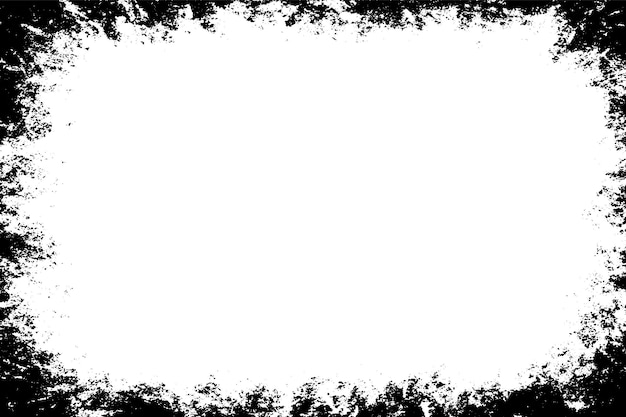 Un fondo de marco de textura de pared sucia en un fondo transparente