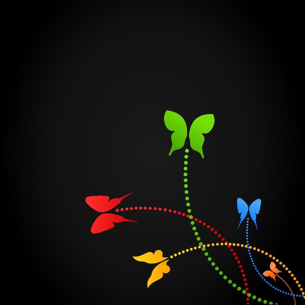 Fondo de mariposas