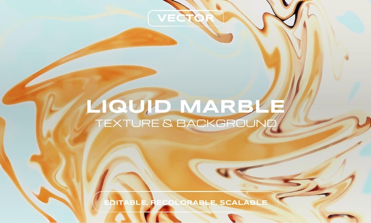 Vector fondo de mármol líquido