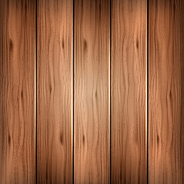 Fondo marrón de madera vectorial con rayas verticales