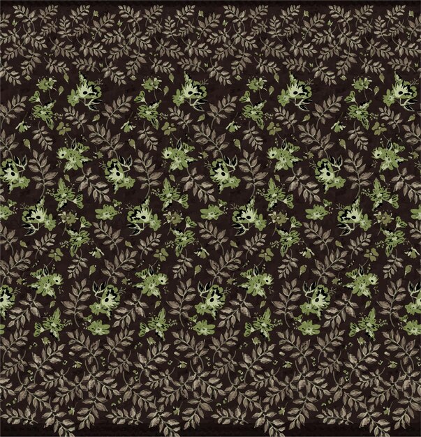 un fondo marrón con un patrón floral y la palabra "flor" en él