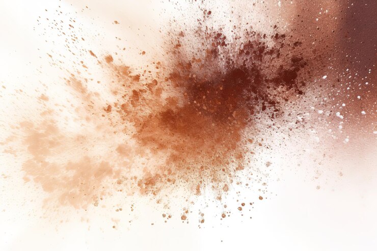 un fondo marrón y rojo con una mancha marrón en la parte superior