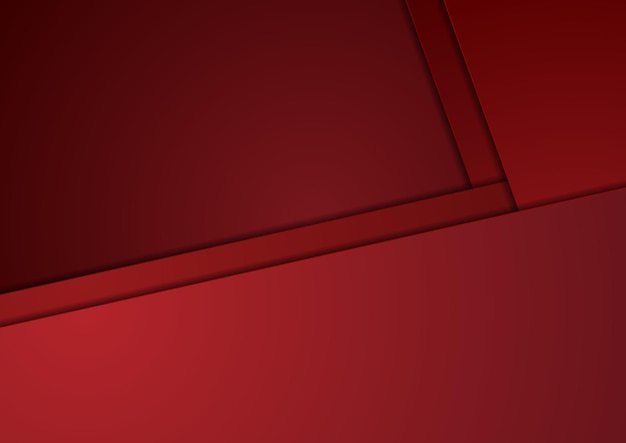 Fondo de material minimalista rojo corporativo de tecnología