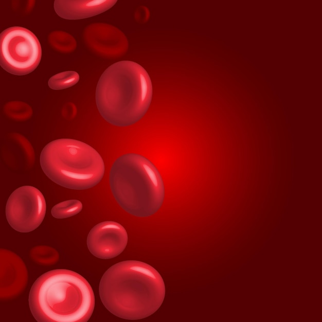 Fondo medicinal especial de glóbulos rojos
