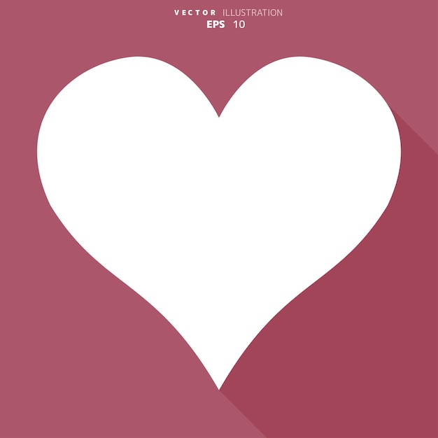 Fondo médico del icono del corazón Amor