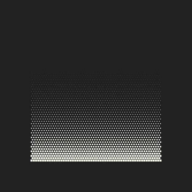 Fondo de medio tono cómico. Plantilla de puntos retro vectoriales para etiquetas y bocetos. Gradiente geométrico blanco y negro para diseños de arte pop. Fondo vintage con patrón aislado para libros de dibujos animados.