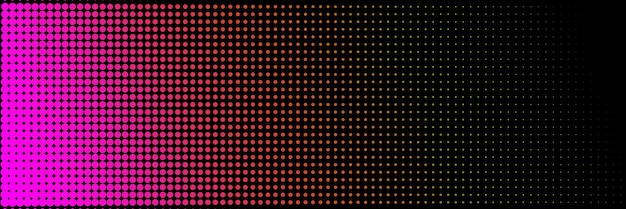 Fondo de medio tono horizontal con gradiente de neón