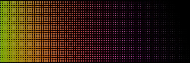 Fondo de medio tono horizontal con gradiente de neón