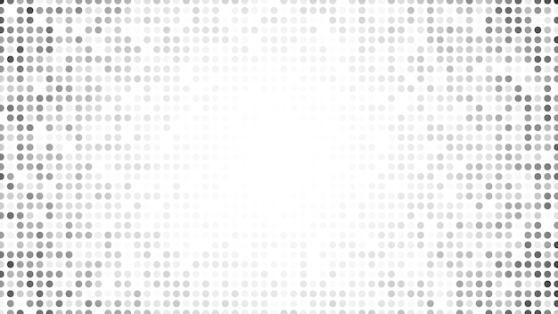 Fondo de medio tono con puntos Patrón de arte pop en blanco y negro en estilo cómic Textura de puntos monocromáticos Ilustración vectorial