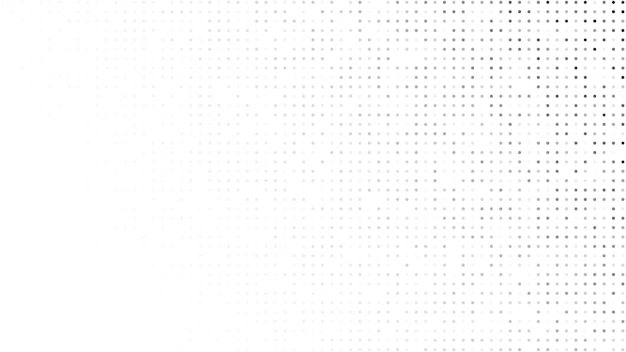 Fondo de medio tono con puntos Patrón de arte pop en blanco y negro en estilo cómic Textura de puntos monocromáticos Ilustración vectorial