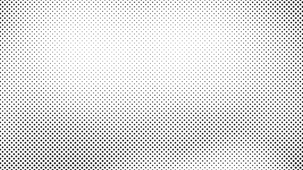 Fondo de medios tonos grunge con puntos Patrón de arte pop en blanco y negro en estilo cómic Textura de punto monocromo Ilustración vectorial