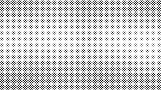 Fondo de medios tonos grunge con puntos Patrón de arte pop en blanco y negro en estilo cómic Textura de punto monocromo Ilustración vectorial