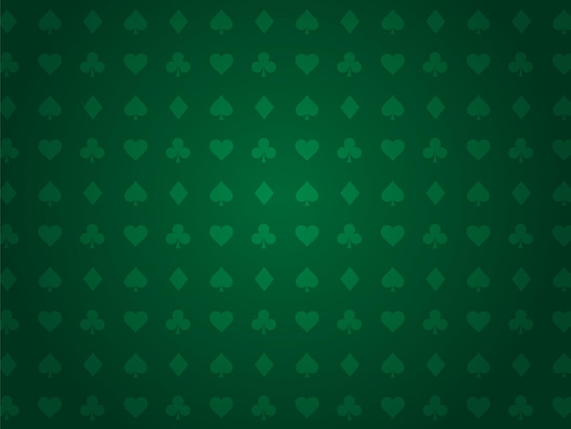 Fondo de mesa de póquer en color verde