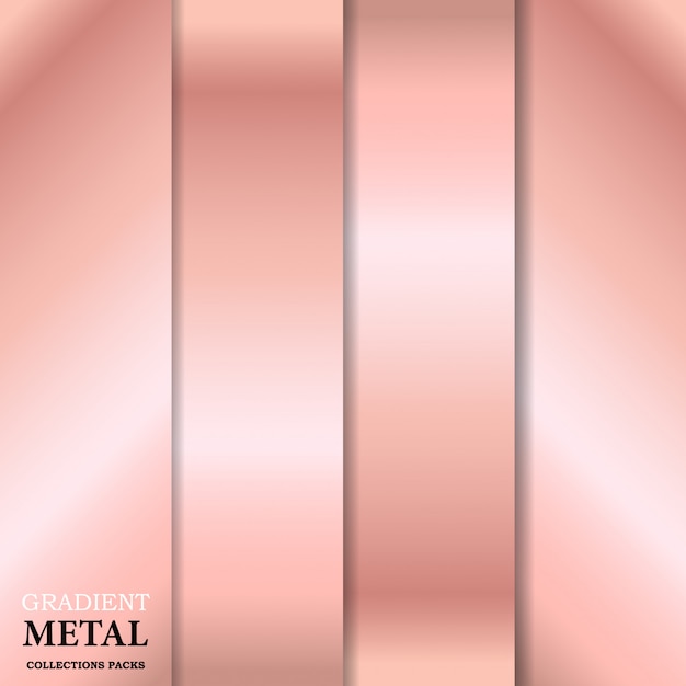 Vector fondo de metal dorado degradado