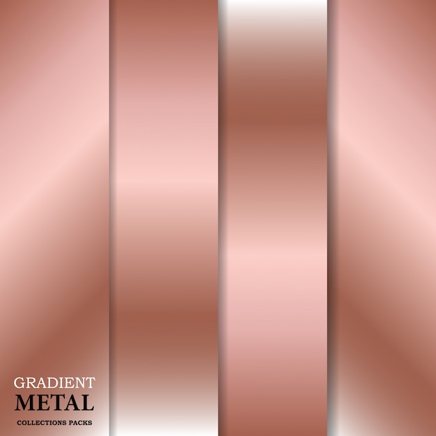 Vector fondo de metal dorado degradado