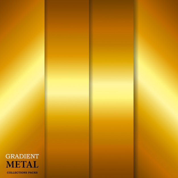 Fondo de metal dorado degradado