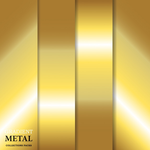 Fondo de metal dorado degradado