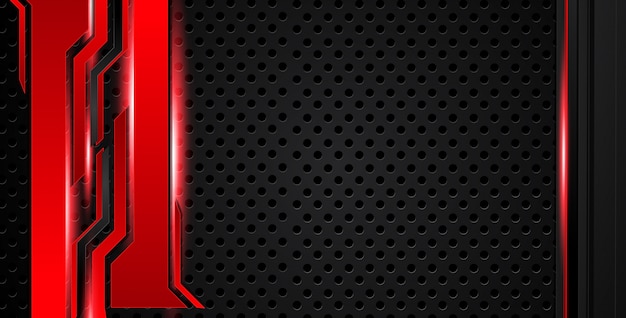 Fondo de metal negro y rojo.