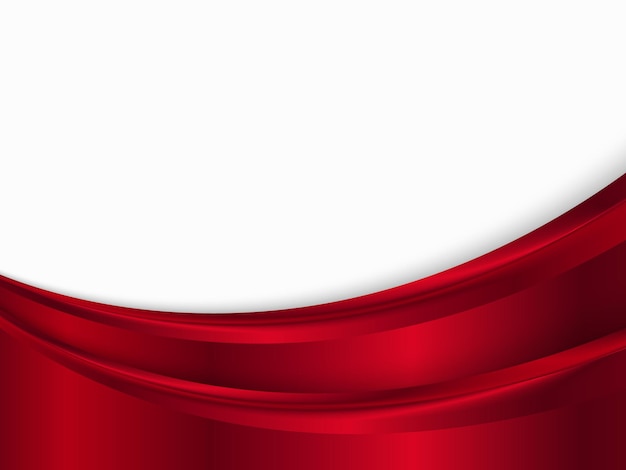 Fondo de metal rojo y blanco con onda