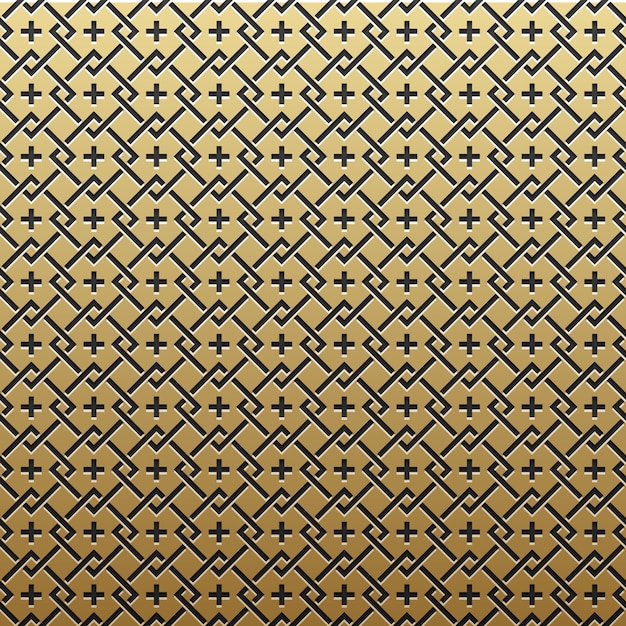 Fondo metálico de oro con el patrón geométrico. Elegante estilo de lujo.