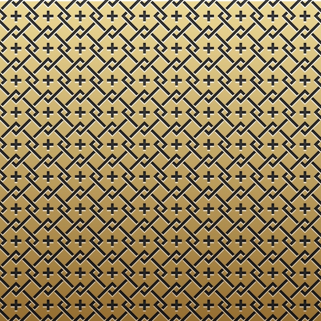 Fondo metálico de oro con el patrón geométrico. Elegante estilo de lujo.