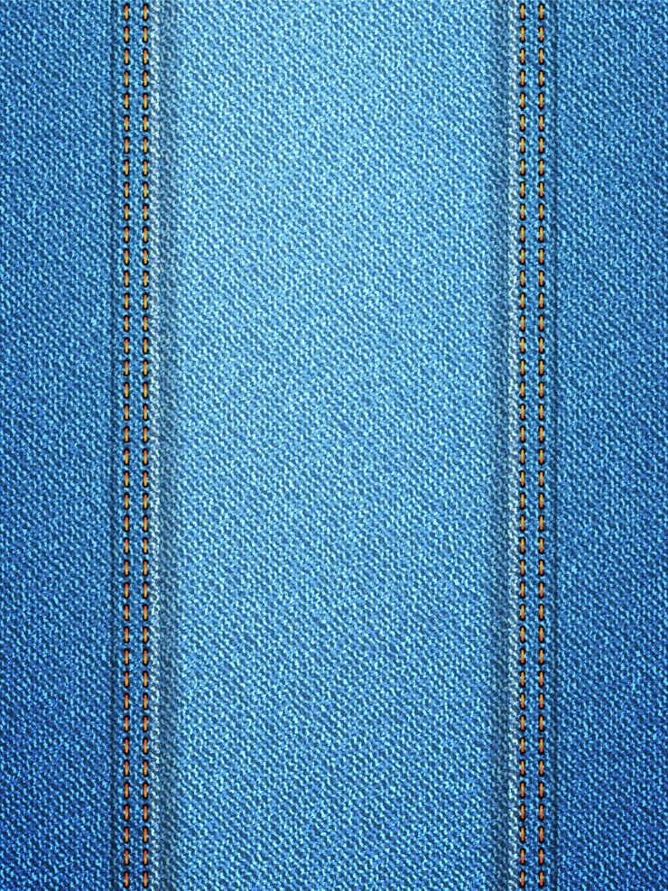 Vector fondo de mezclilla azul con puntada ilustración vectorial
