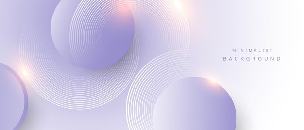 Fondo minimalista abstracto con elementos circulares