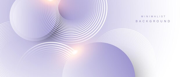 Fondo minimalista abstracto con elementos circulares